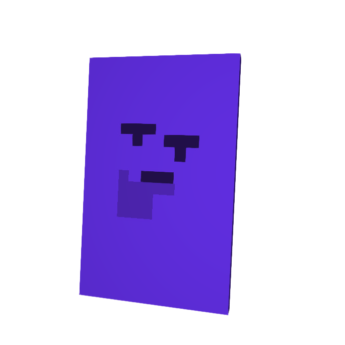 Thinking Emoji Purple Cape